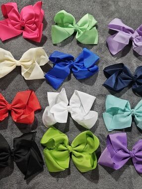 Assorted Girls Hair Bow 4in